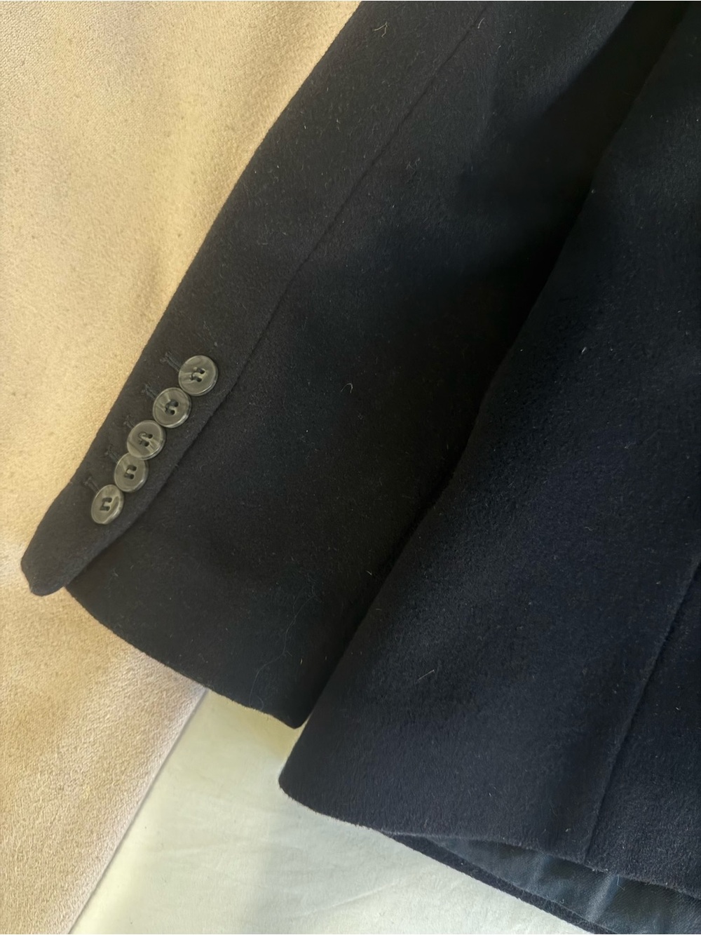 Goop Classic Double-Breasted Peacoat - Navy - Picture 6 of 6